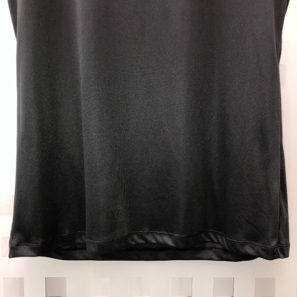 AVIA Crew Neck Short Sleeve Lightweight Tagless Active Athletic Top Black EUC - Picture 3 of 6